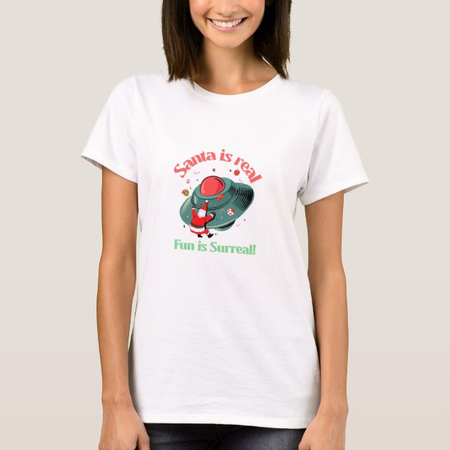 Camiseta Papais noeis É Muito Divertido É Surreal (Frente)