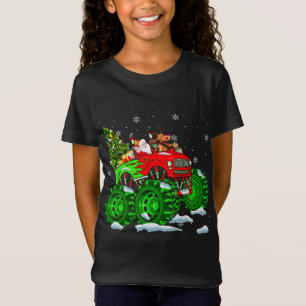 Camiseta Papais noeis E Rebeldes Andando Engraçados Monstro