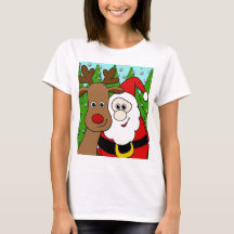 Papais noeis e Rudolph selfie