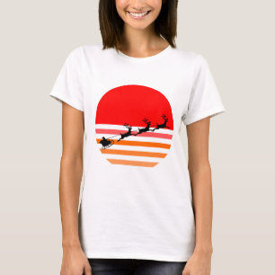 Camiseta Papais noeis e Sua Reindeer Engraçada Presente de