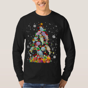 Camiseta Papais noeis ELF Manatee Árvore de Natal Manat