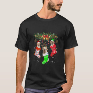 Camiseta Papais noeis ELF Reindeer Labrador Retriever No Na