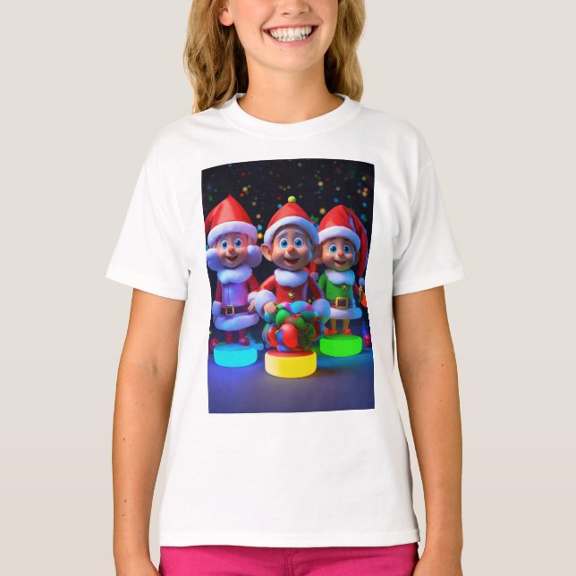 Camiseta Papais noeis Elves (Frente)