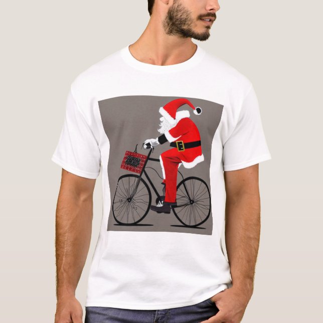 Camiseta Papais noeis em bicicleta (Frente)