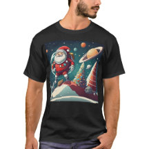 Papais noeis em diversão espacial