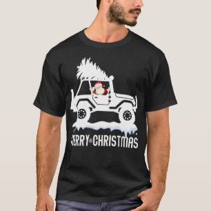Camiseta Papais noeis Em Uma Árvore De Natal Suv - 4X4 Fora