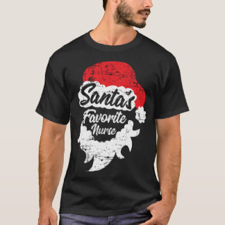 Camiseta Papais noeis Enfermeira Favorita Longsleeve ICU Na