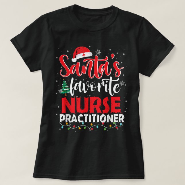 Camiseta Papais noeis Enfermeiros Favoritos Cante de Natal (Frente do Design)