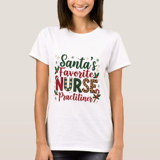 Camiseta Papais noeis Enfermeiros Favoritos Nurs De Natal