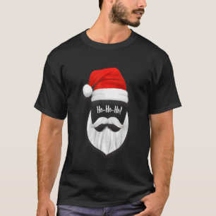 Camiseta Papais noeis enfrentam Ho Ho Ho Cute para homens M