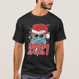 Camiseta Papais noeis Enfrentam Máscara Correspondente Famí