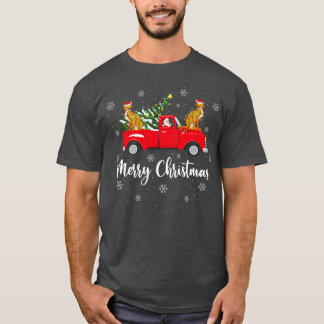 Camiseta Papais noeis Engraçados Andando Na Árvore De Natal