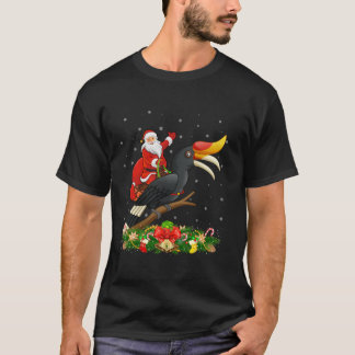 Camiseta Papais noeis Engraçados Andando Pássaro Hornbill