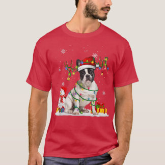 Camiseta Papais noeis Engraçados Balão Francês Reindeer Fai