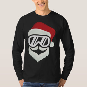 Camiseta Papais noeis engraçados com Hipsteres de esqui Gog