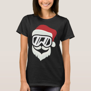 Camiseta Papais noeis engraçados com Hipsteres de esqui Gog