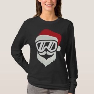 Camiseta Papais noeis engraçados com Hipsteres de esqui Gog