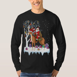 Camiseta Papais noeis Engraçados Da Árvore De Iluminação Do