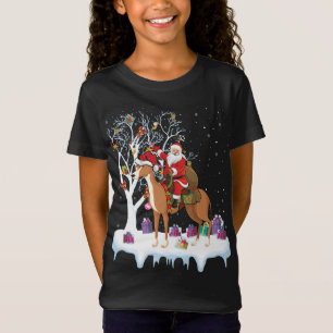 Camiseta Papais noeis Engraçados Da Árvore De Iluminação Do