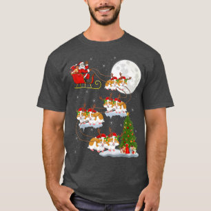 Camiseta Papais noeis Engraçados Da Árvore De Iluminação Do