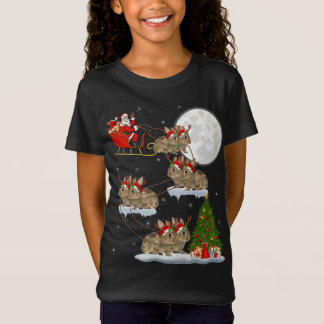 Camiseta Papais noeis Engraçados Da Árvore De Iluminação Do