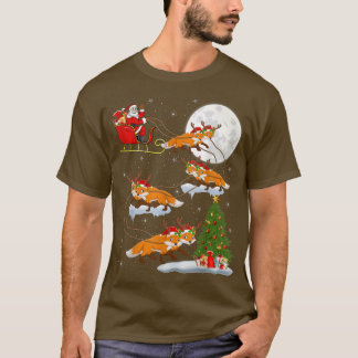 Camiseta Papais noeis Engraçados Da Árvore De Iluminação Do