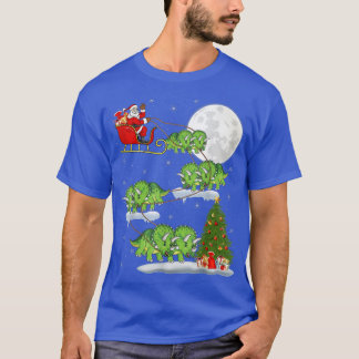 Camiseta Papais noeis Engraçados Da Árvore Xmas Andando Tri