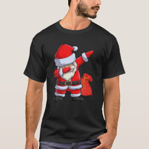 Camiseta Papais noeis Engraçados Dança De Natal Dab Dance P
