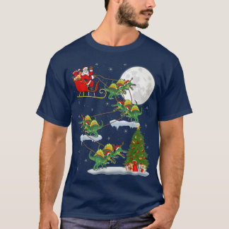 Camiseta Papais noeis Engraçados De Árvore Xmas Andando Spi