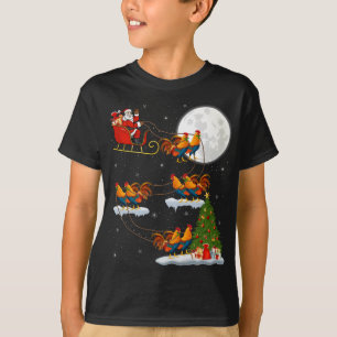 Camiseta Papais noeis Engraçados De Iluminação Do Xmas Que