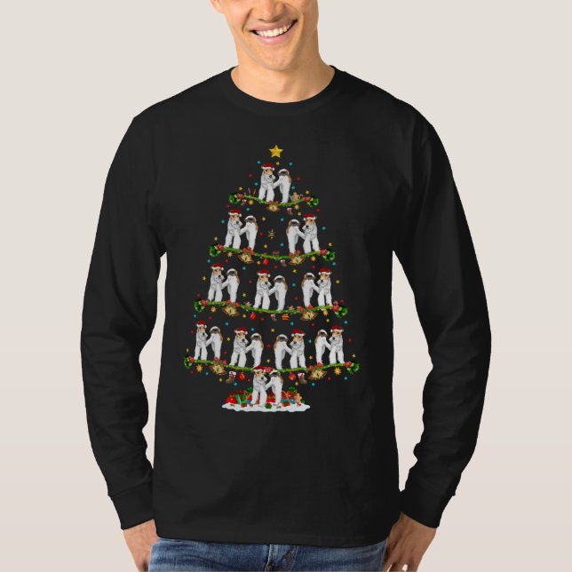 Camiseta Papais noeis Engraçados de Iluminação Xmas Fios Fo (Frente)