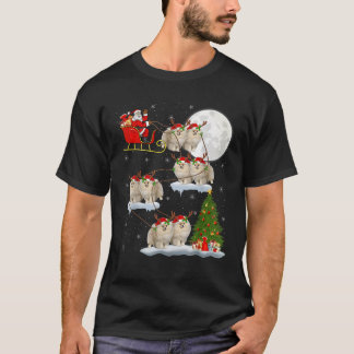 Camiseta Papais noeis Engraçados de Lighting Tree Andando P