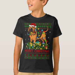 Camiseta Papais noeis Engraçados De Lighting Tree Ugly Bloo