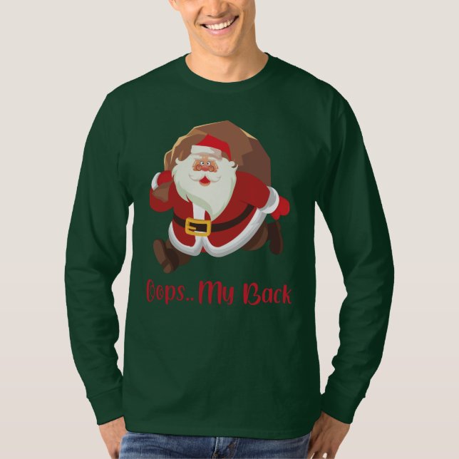 Camiseta Papais noeis engraçados de Natal (Frente)
