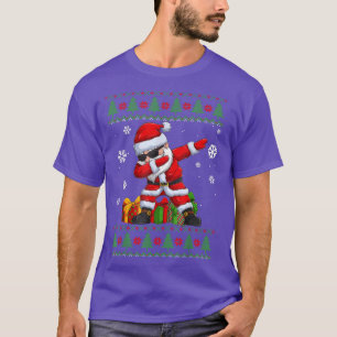 Camiseta Papais noeis Engraçados de Natal Dabbing Ugly Chri