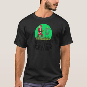 Camiseta Papais noeis Engraçados de Natal de Golfe de Disco