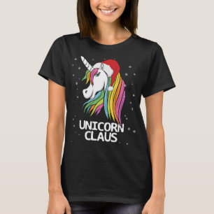 Camiseta Papais noeis Engraçados de Natal do Unicórnio