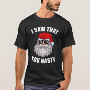 Camiseta Papais noeis Engraçados De Natal Feio Xmas Eu Vi Q
