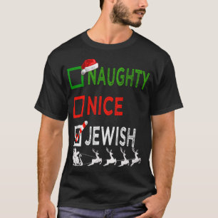 Camiseta Papais noeis Engraçados de Natal Judaico