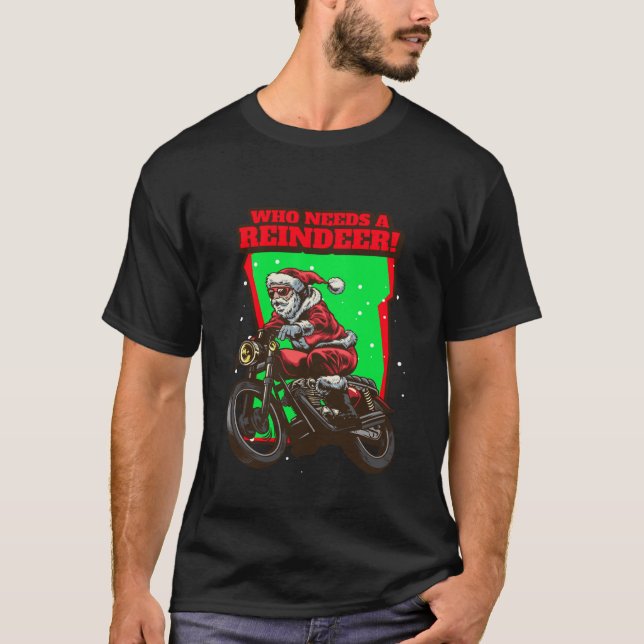 Camiseta Papais noeis Engraçados de Natal que precisam de u (Frente)