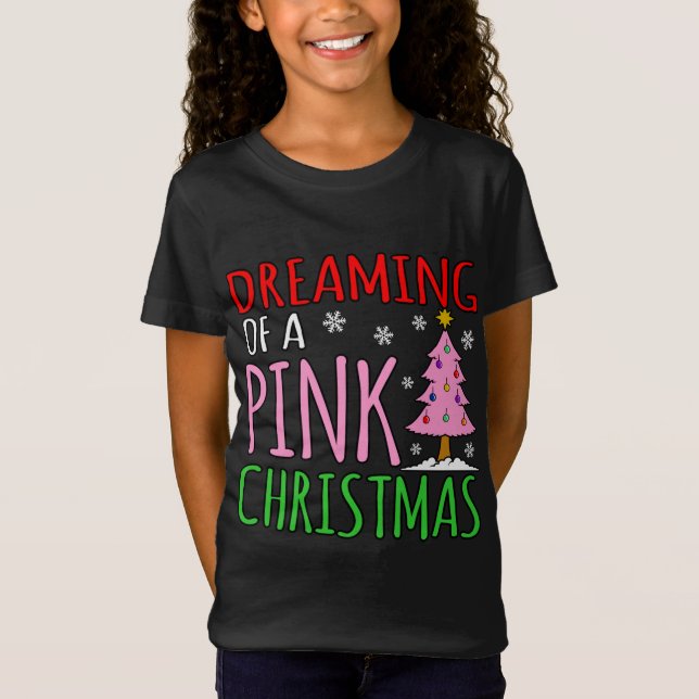 Camiseta Papais noeis Engraçados de Natal Rosa Elf Gnomos H (Frente)