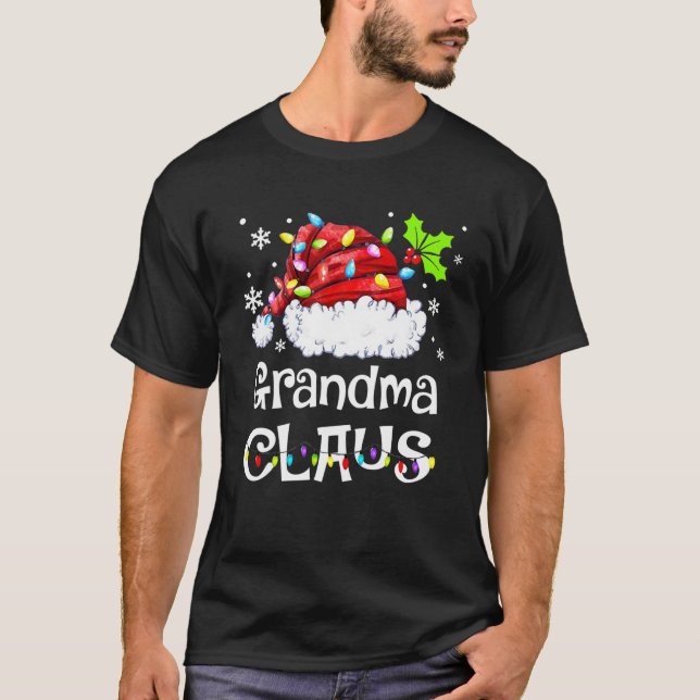 Camiseta Papais noeis Engraçados de Pijama Claus de Natal (Frente)