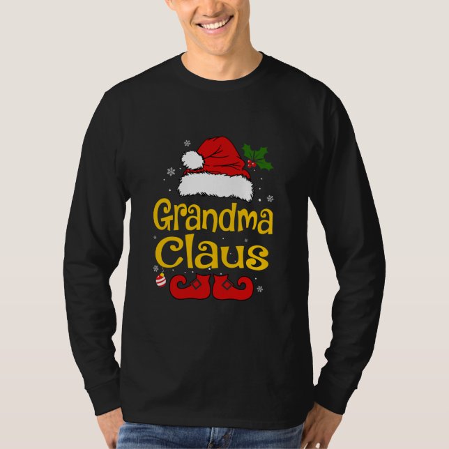 Camiseta Papais noeis Engraçados de Pijama Claus de Natal (Frente)