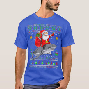 Camiseta Papais noeis Engraçados De Xmas Excelente De Tubar