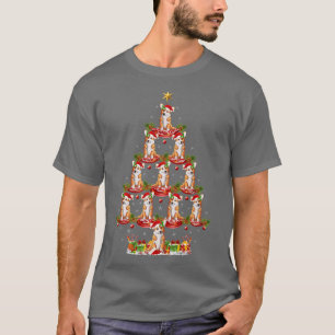 Camiseta Papais noeis Engraçados do Natal Corgi Dog Árvore 
