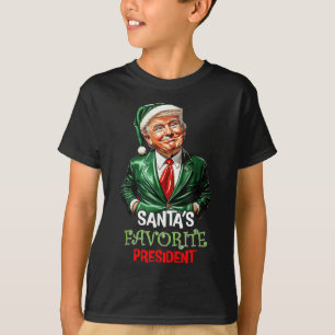 Camiseta Papais noeis Engraçados do Presidente Favorito Tru