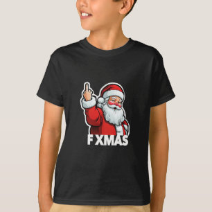 Camiseta Papais noeis Engraçados Do Xmas Anti Holiday Bah H