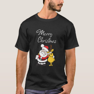 Camiseta Papais noeis engraçados e Reindeer