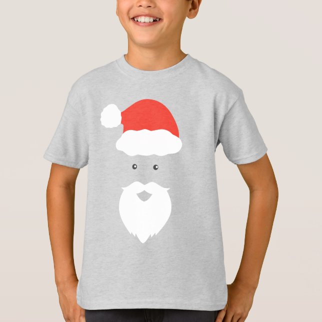 Camiseta Papais noeis Engraçados Enfrentam Feliz Natal Famí (Frente)