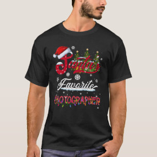 Camiseta Papais noeis Engraçados Fotógrafo Favorito no Nata
